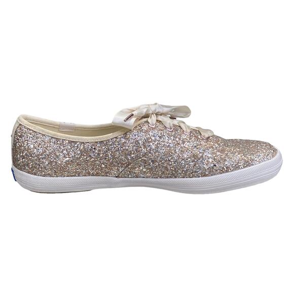 Keds X Kate Spade Women's Rose Gold Glitter Sneakers Size US 9 - Picture 4 of 11